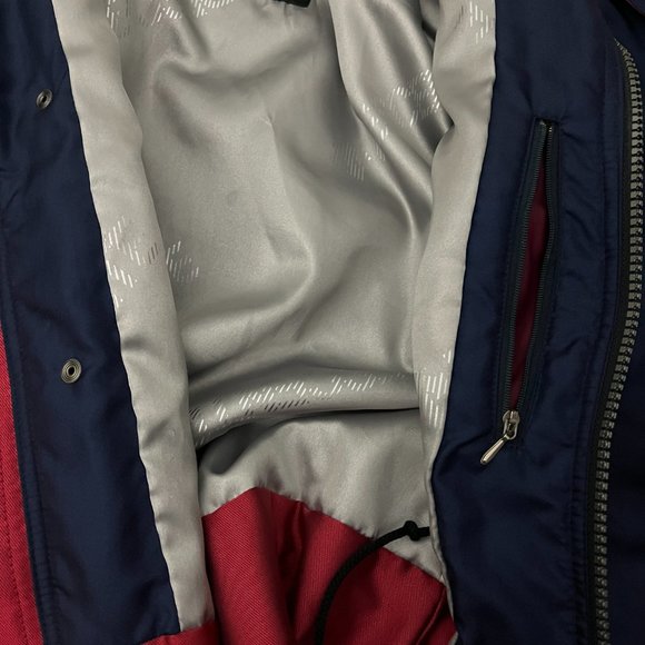 Descente Vintage Ski Winter Red Blue Green Retro Snowboard Jacket - Picture 11 of 17